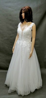 Svatební šaty .8402-půjčení ,velikost 38-40.