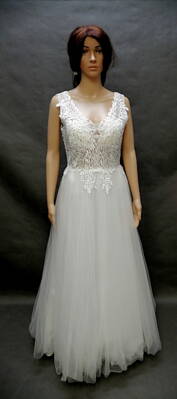 Svatební šaty .0992-věnečkové ,velikost 40.