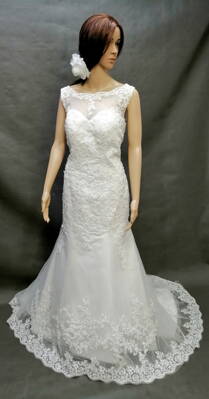 Svatební šaty .7852-půjčení,velikost 40-44.