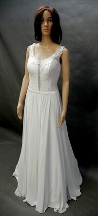 Svatební šaty  .1103 -půjčení,velikost 38-40.